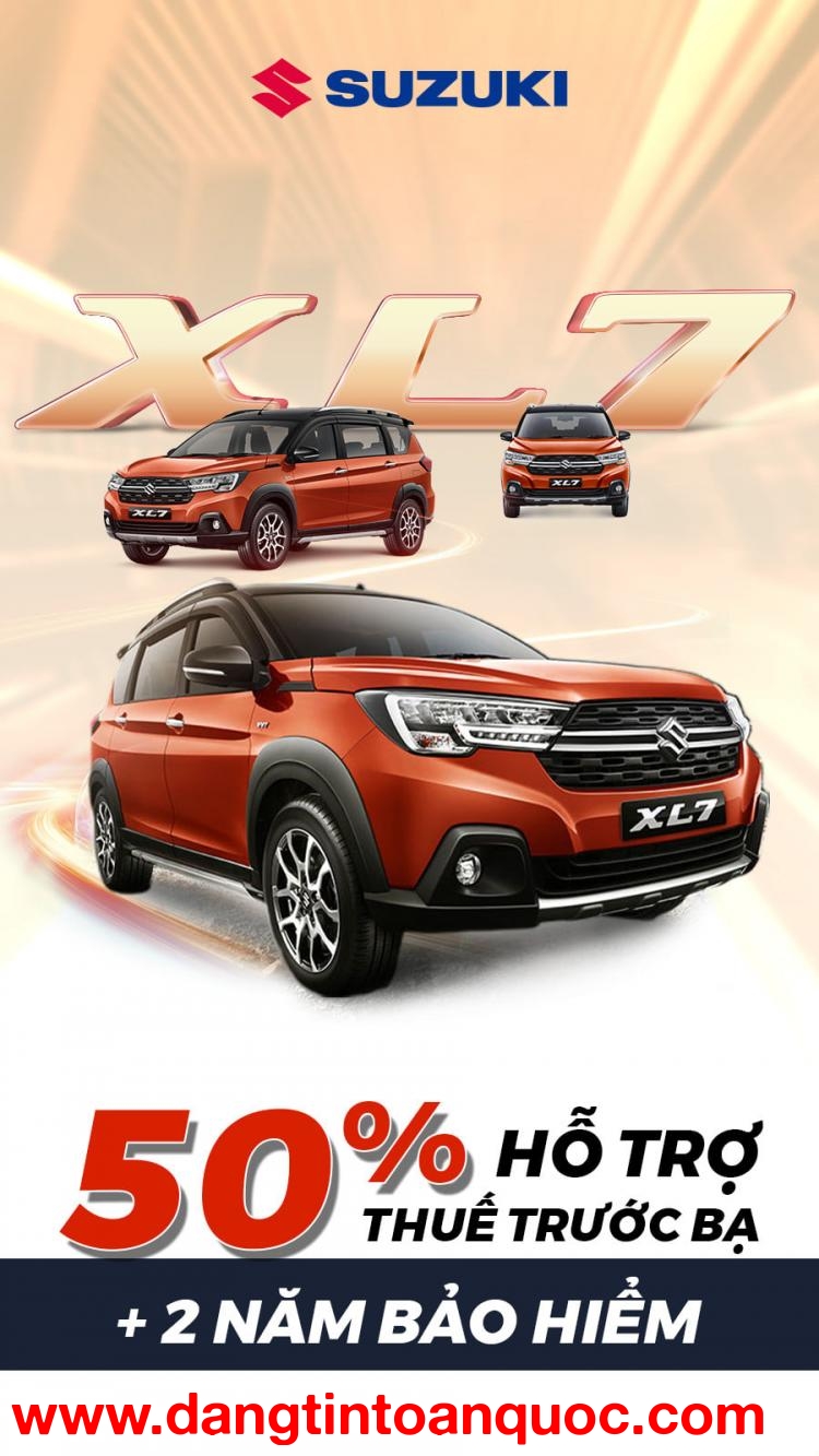Suzuki XL7 - Khuyến mãi trực tiếp 50% Thuế + 2 năm BHVC tr0ng tháng 1/2022