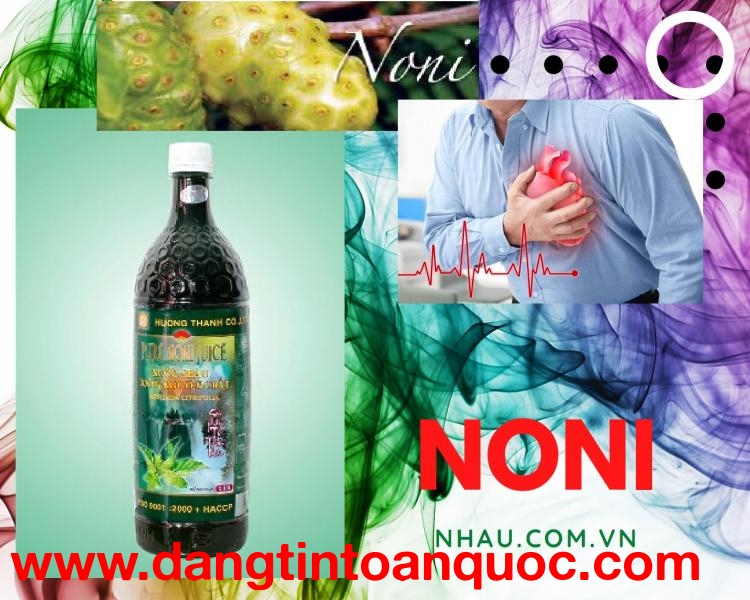 Nhồi máu cơ tim, huyết áp cao hãy dùng nước cốt nhàu (Noni Juice)