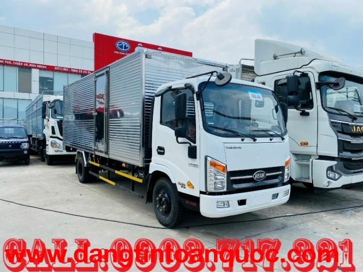Bán xe tải Veam VT340 thùng kín dài 6m1 động cơ Isuzu chất lượng cao 