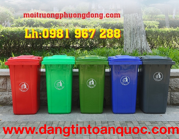 Nơi bán thùng rác công cộng 120 lít phân loại rác thải