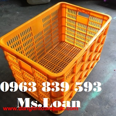 Rổ nhựa công nghiệp - rổ nhựa đan HS005 đựng thành phẩm giá sỉ - Call: 0963.839.593 Thanh Loan