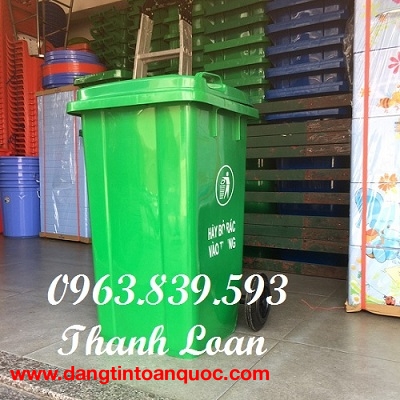 Thùng rác nhựa 100L - Thùng đựng rác gia đình giá rẻ - LH: 0963.839.593 Thanh Loan