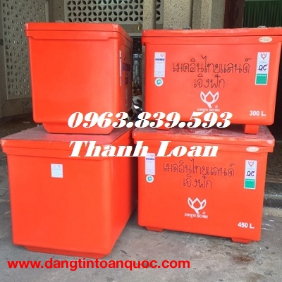 Thùng giữ lạnh nhập khẩu Thailand dung tích 200L - 300L - 450L. LH: 0963.839.593 Thanh Loan