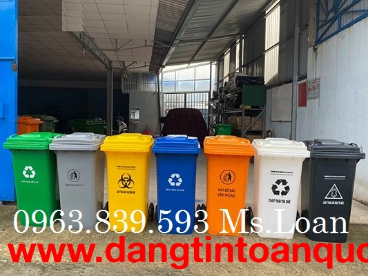 Thùng đựng rác thải nguy hại, xe thu gom, xe đẩy rác công nghiệp giá rẻ - LH: 0963.839.593 Thanh Loa