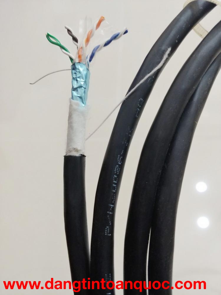 Cáp mạng chống nhiễu chống nước Hosiwell Cat.6 F/UTP 4 Pair x 23AWG Horizontal Cable