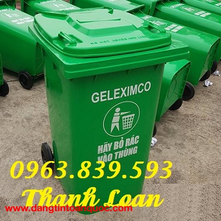 Thùng rác công cộng, thùng đựng rác môi trường 240l giá cạnh tranh - 0963.839.593 Ms.Loan
