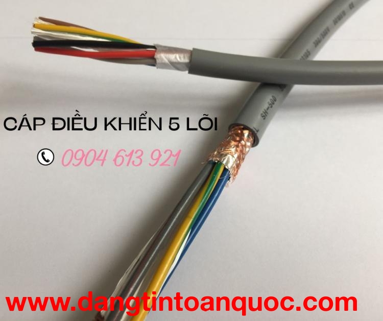 Cáp tín hiệu chống nhiễu 5 lõi Altek kabel 0.5/0.75/1.0/1.5mm
