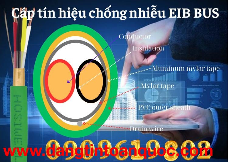 Cáp tín hiệu EIB BUS 1PAIR 20AWG