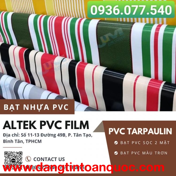 Bạt nhựa PVC - PVC Tarpaulin là gì - Bạt nhựa Altek chuyên làm mái che, mái hiên di động, ...