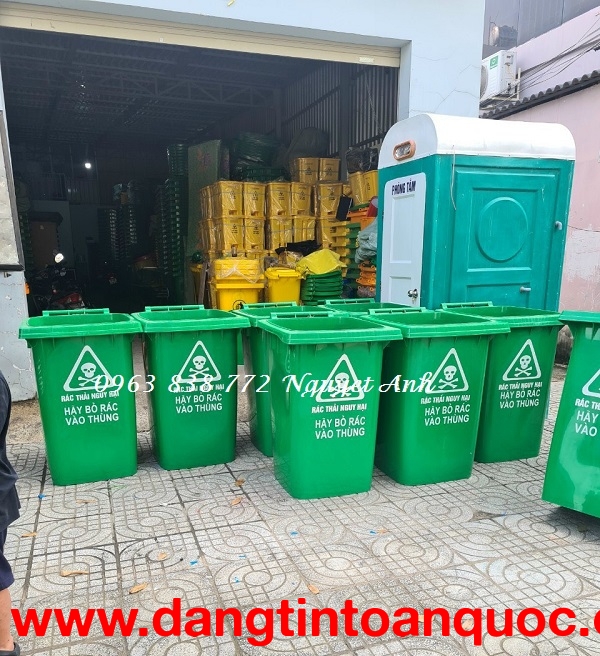 Bán thùng rác nhựa HDPE, thùng rác sinh hoạt, thùng rác công cộng.