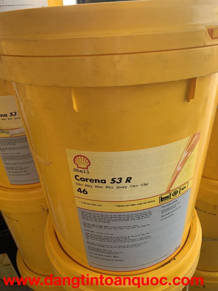 Mua bán phân phối dầu nhớt máy nén khí Shell Corena S3 R46