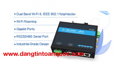 USR-W660: Serial to Wi-Fi 6 Converter