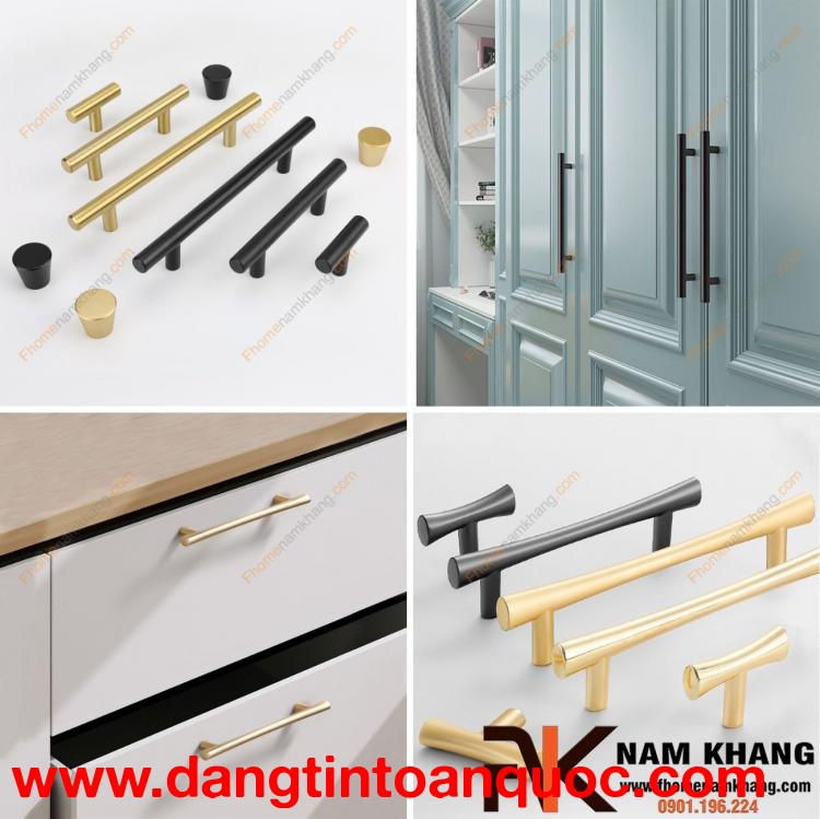 Tay nắm cửa tủ cao cấp dạng thanh NK238 | F-Home NamKhang
