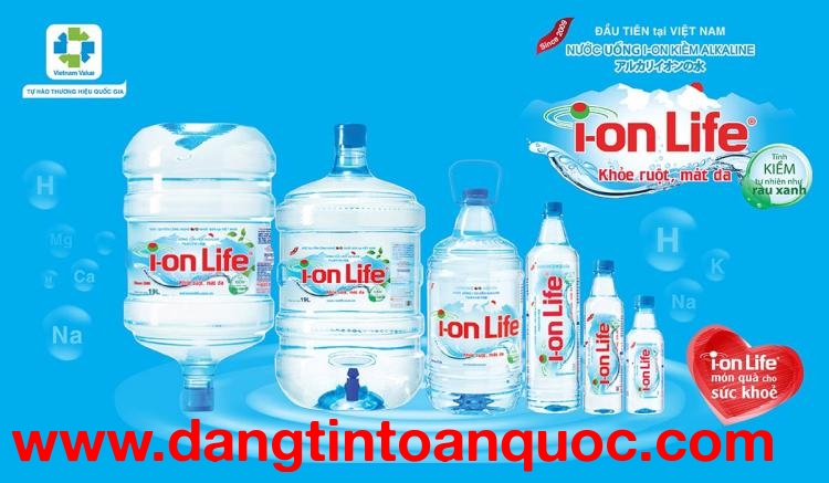 Phân phối nước uống Ionlife bình 19L tại Bà Rịa Vũng Tàu
