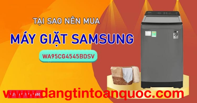 Tại sao nên mua Máy Giặt Samsung WA95CG4545BDSV