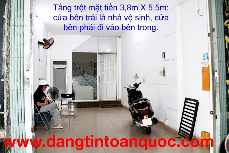 Cho thuê nhà 1T3LST 4pn mặt tiền đường Đặng Văn Bi Trường Thọ
