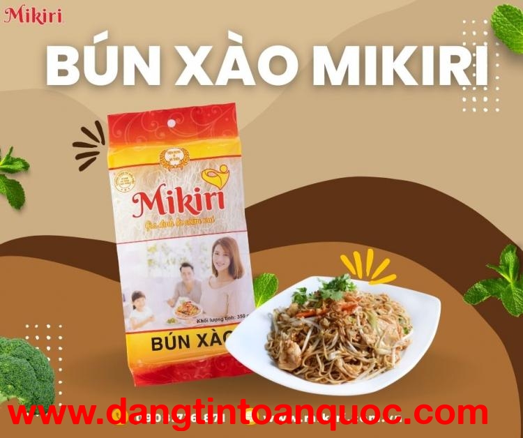 Bún gạo xào Mikiri - Món ăn thanh đạm vẫn đảm bảo dinh dưỡng