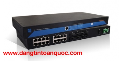 IES1024-8F(M): Switch công nghiệp 16 cổng Ethernet + 8 cổng quang Multi-mode