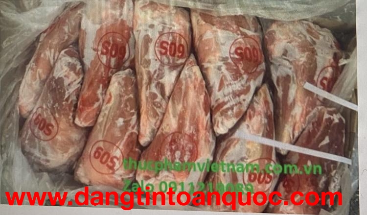 Mua bán số lượng lớn thịt bắp trâu Mã 60S (nguyên thùng 20kg)