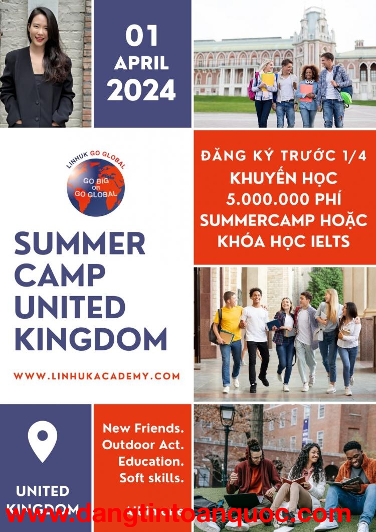 Hãy để con bạn trải nghiệm một mùa hè đáng nhớ tại Summer Camp UK 2024!