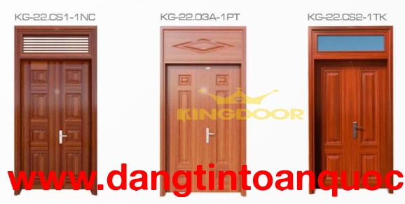 Cấu tạo cửa thép vân gỗ chính hãng koffmann tại kingdoor
