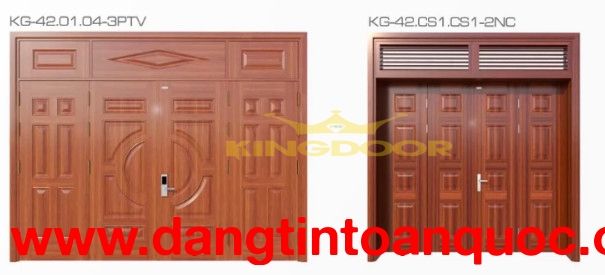 Cấu tạo cửa thép vân gỗ chính hãng koffmann tại kingdoor