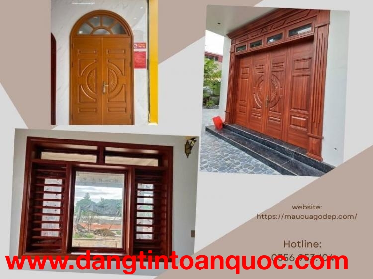 Cửa thép vân gỗ tại Bình Định - Mẫu cửa thép đẹp