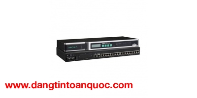 NPort 6650-16: Bộ chuyển đổi 10/100M Ethernet sang 16 cổng RS-232/422/485 8-pin RJ45, nguồn cấp 100V