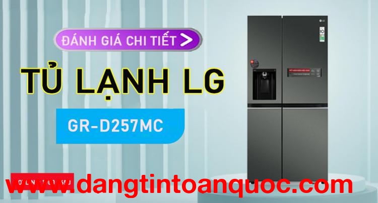 Tìm hiểu chi tiết Tủ lạnh LG GR-D257MC