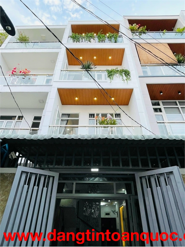 Nhà 4 Tầng, 4x12m, Hẻm 5m Phan Huy Ích, Đối Diện Emart 2