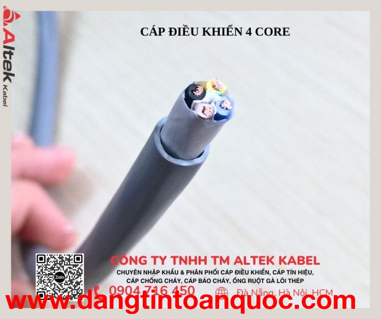 Cáp tin hiệu 4x1.0 Đà Nẵng, Quảng Ngãi, Quảng Nam, Quảng Bình, Nghệ An