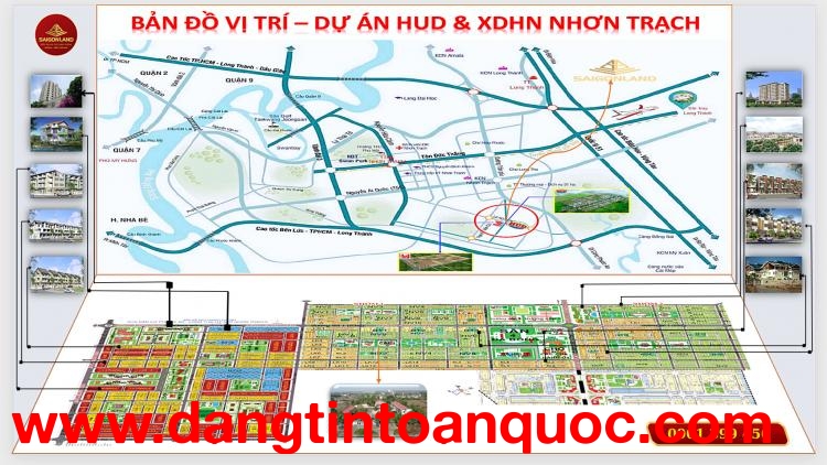 Cty Saigonland Nhơn Trạch - Mua bán đất khu dân cư Phước An Long Thọ Nhơn Trạch