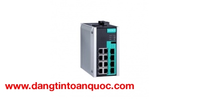 EDS-G512E-4GSFP: Switch công nghiệp Ethernet với 8 cổng 10/100/1000BaseT(X), 4 khe cắm Gigabit SFP, 